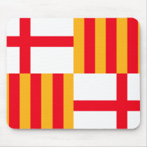 Flag of Barcelona Mousepad