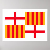 Flag of Barcelona Print