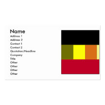 Flag Of Belgium Striped Business Card