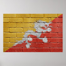 Flag of Bhutan Poster