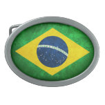 Flag of Brazil Belt Buckle