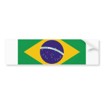 FLAG OF BRAZIL BUMPER STICKER