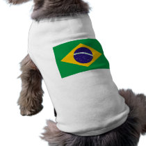 Flag of Brazil Dog T Shirt