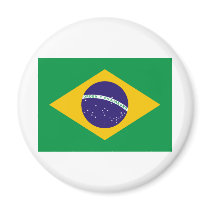 FLAG OF BRAZIL FRIDGE MAGNETS