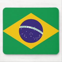 Flag of Brazil Mouse Pad