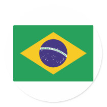 FLAG OF BRAZIL STICKER
