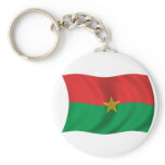 Flag of Burkina Faso keychains
