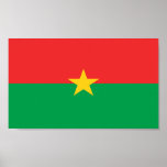 Flag of Burkina Faso posters
