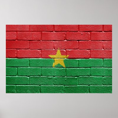 Flag of Burkina Faso Print by casi_reisi