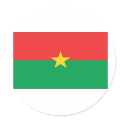 Flag of Burkina Faso Sticker by repofcountries