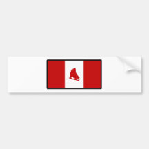Flag of Canadian Skating Bumper Stickers