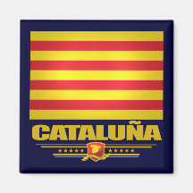 Flag of Cataluna (Catalonia) Magnet