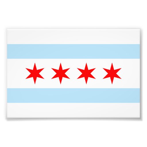 Flag of Chicago Photo Print