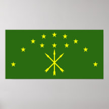 Flag of Circassia Poster