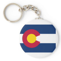 flag of colorado keychains