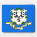Flag of Connecticut Mouse Pads