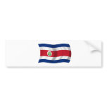 Flag of Costa Rica bumper stickers