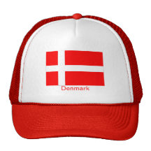 Flag of Denmark Trucker Hats