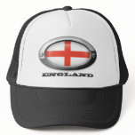 Flag of England in Steel Frame hats