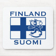 Flag of Finland Mouse Pads