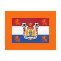 Flag of Holland Netherlands Soccer Artwork postcards