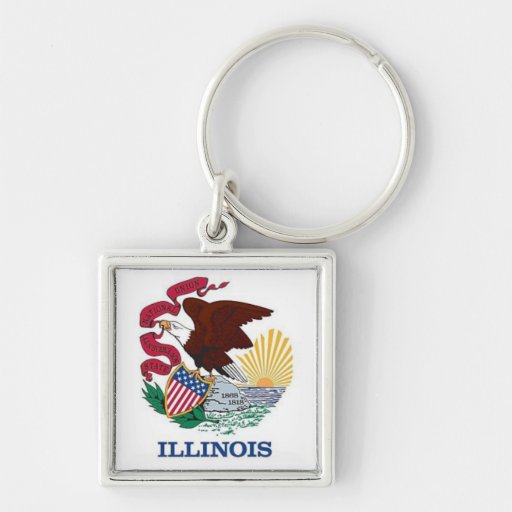 Flag of Illinois Keychain