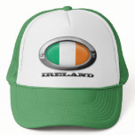 Flag of Ireland in Steel Frame hats