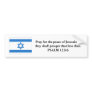 Flag of Israel Bumper Sticker