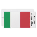 Flag of Italy, Happy Holidays from Italy photo cards