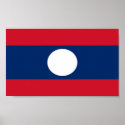 Flag of Laos posters