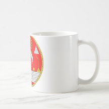 FLAG OF LAOS THREE HEAD ELEPHANT COFFEE MUG