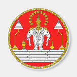 FLAG OF LAOS THREE HEAD ELEPHANT REFRIGERATOR MAGNETS