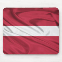 Flag of Latvia Mousepads