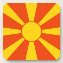 Flag of Macedonia Beverage Coasters