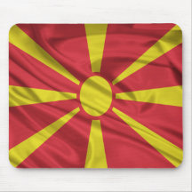 Flag of Macedonia Mouse Pads