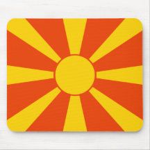 Flag of Macedonia Mouse Pads