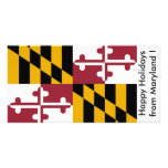 Flag of Maryland, Happy Holidays from U.S.A. Photo Card