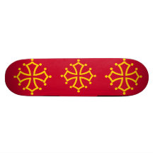 Flag of Midi-Pyrénées Custom Skate Board