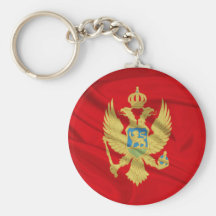 Flag of Montenegro Keychains