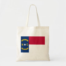 Flag of North Carolina Tote Bags