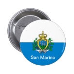 flag of San Marino Pinback Buttons
