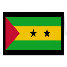 Flag of Sao Tome and Principe Greeting Card