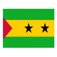 Flag of São Tomé and Príncipe Post Cards