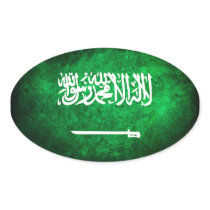 Flag of Saudi Arabia Oval Sticker