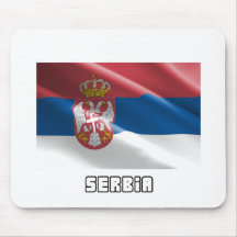 Flag of Serbia Mousepad