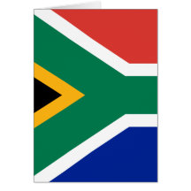 Flag of South Africa Greeting Cards