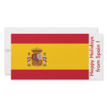Flag of Spain, Happy Holidays from Spain photo cards