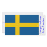 Flag of Sweden, Happy Holidays from Sweden photo cards