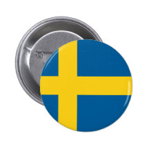 Flag of Sweden Pinback Button