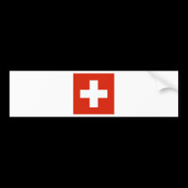 Flag of Switzerland bumper stickers